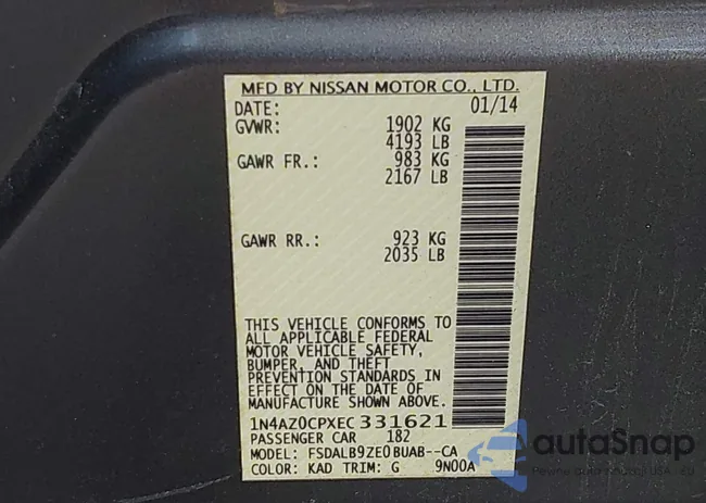 1N4AZ0CPXEC331621: 43372940