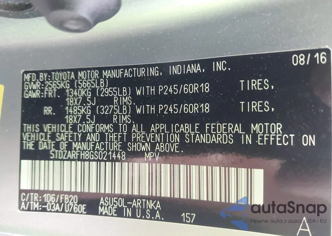 5TDZARFH8GS021448: 43372984