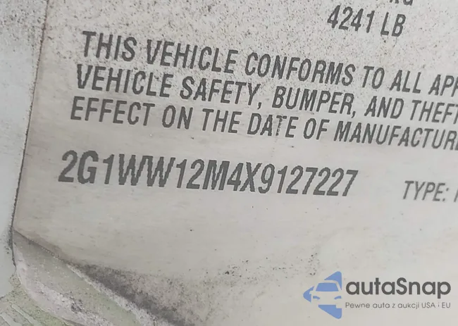 2G1WW12M4X9127227: 43373073