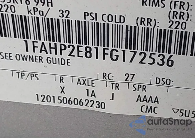 1FAHP2E81FG172536: 43373201