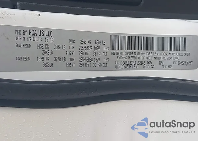 1C4RJEBG7LC182102: 43372282