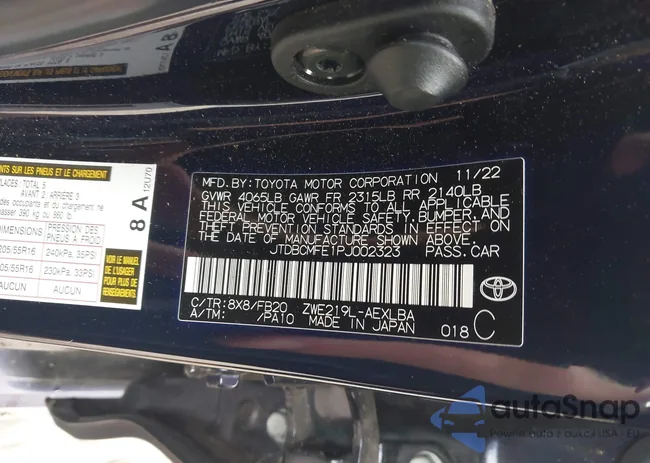 JTDBCMFE1PJ002323: 43372346