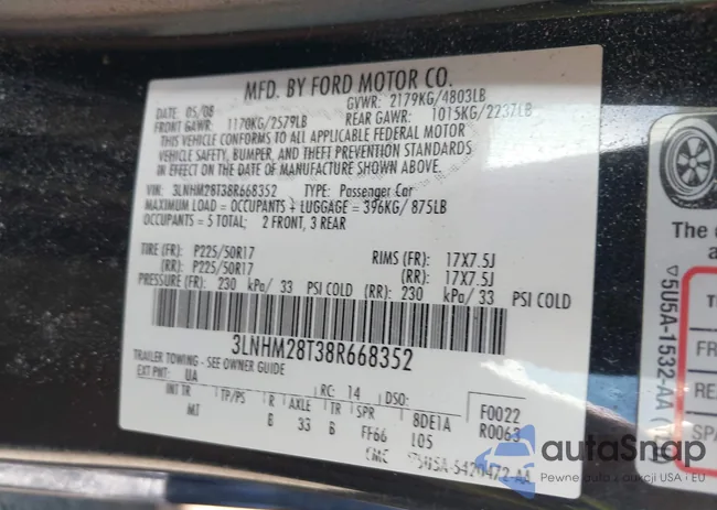 3LNHM28T38R668352: 43372364