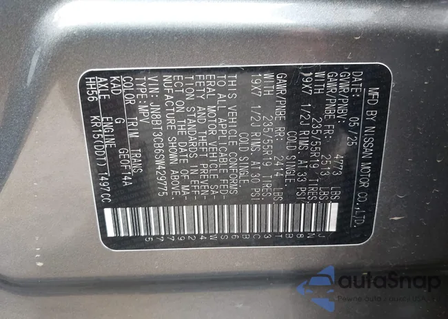 JN8BT3CB6SW429775: 43372558