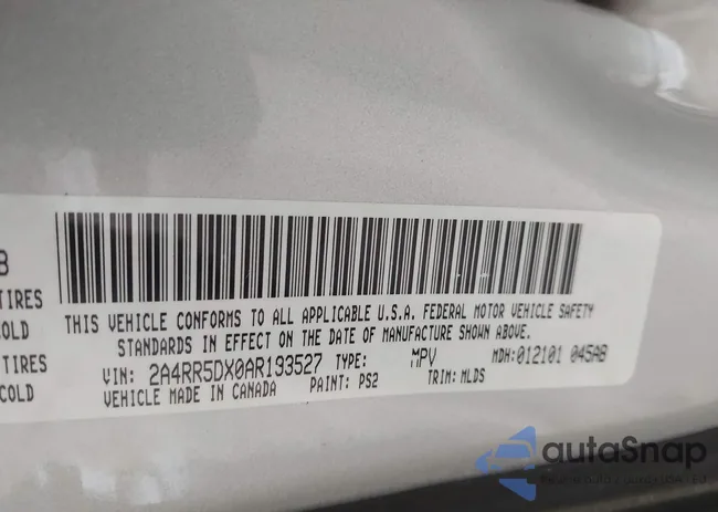 2A4RR5DX0AR193527: 43372616