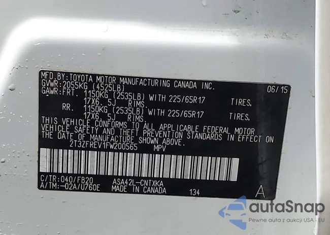 2T3ZFREV1FW200565: 43373665