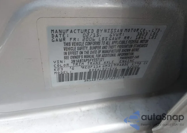 3N1AB7AP5FY237121: 43373931