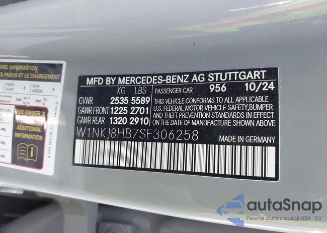 W1NKJ8HB7SF306258: 43373935