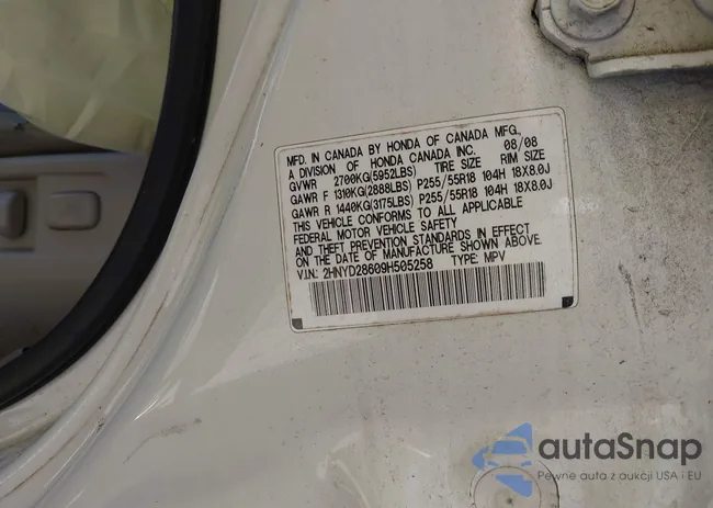 2HNYD28609H505258: 43373938