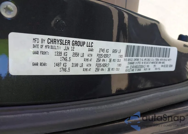 2C4RVABGXCR393413: 43373949