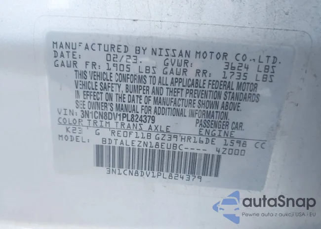 3N1CN8DV1PL824379: 43374184