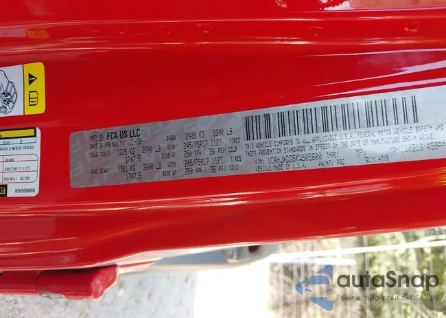 1C4HJXDG5KW505600: 43373619