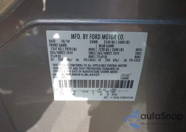 2LMPJ6K91LBL04337: 43373648