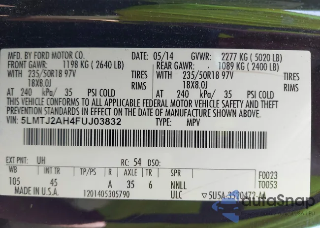 5LMTJ2AH4FUJ03832: 43374822