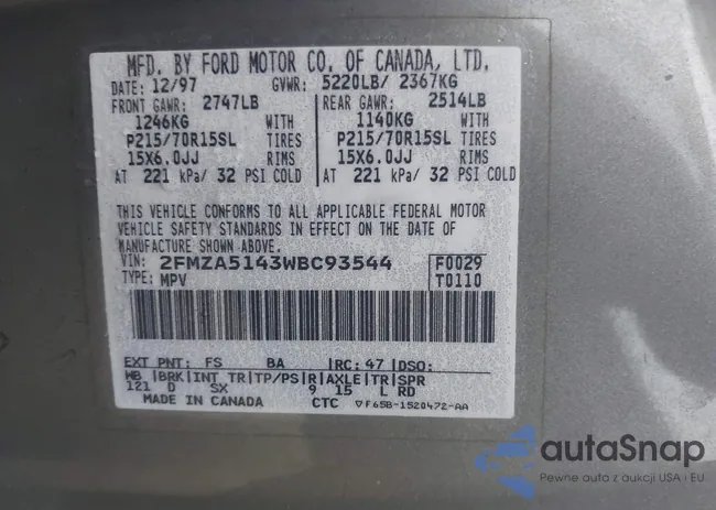 2FMZA5143WBC93544: 43375011