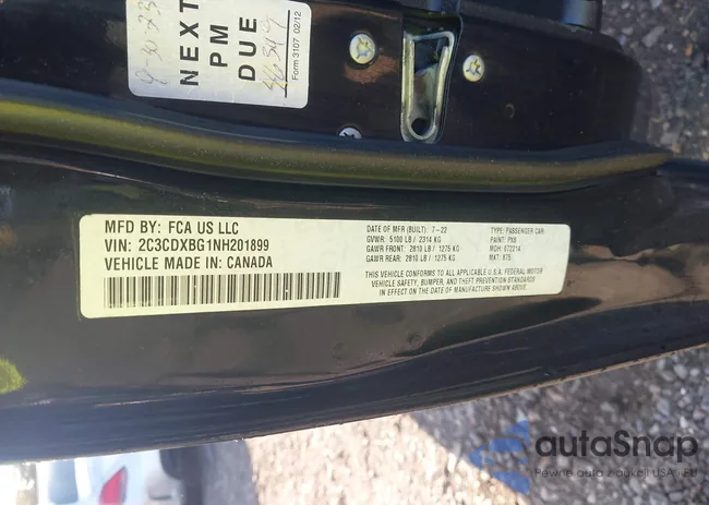 2C3CDXBG1NH201899: 43375082