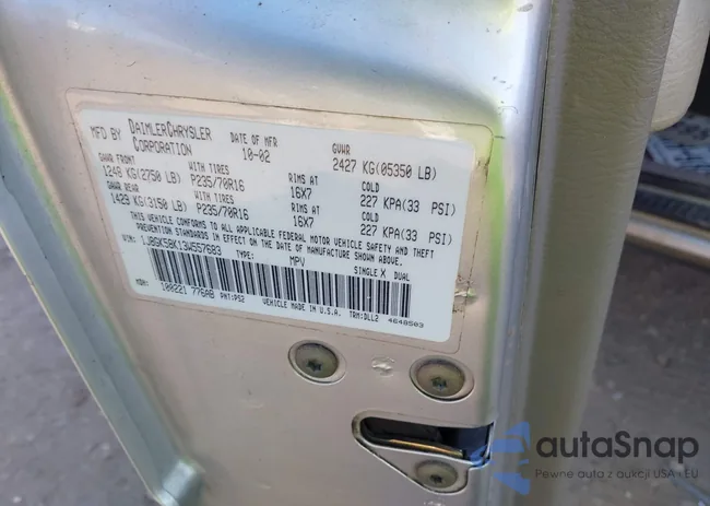 1J8GK58K13W557683: 43375170