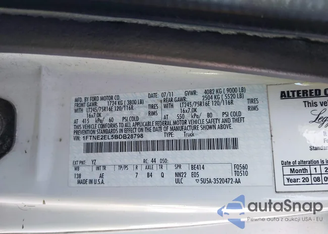 1FTNE2EL5BDB28798: 43375192