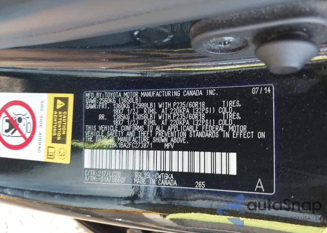 2T2BK1BA2FC273871: 43374367