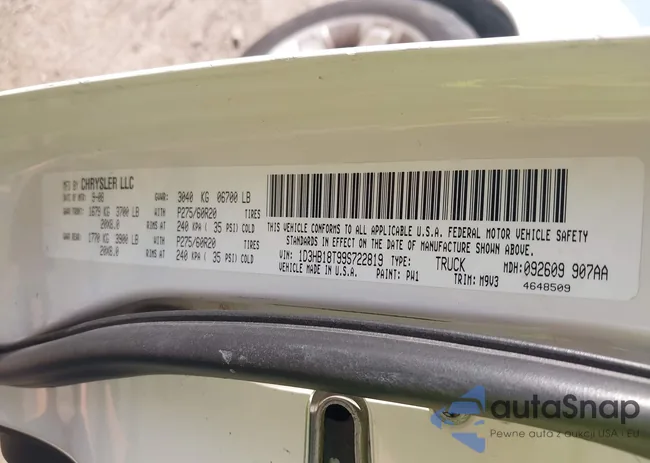 1D3HB18T99S722819: 43374431