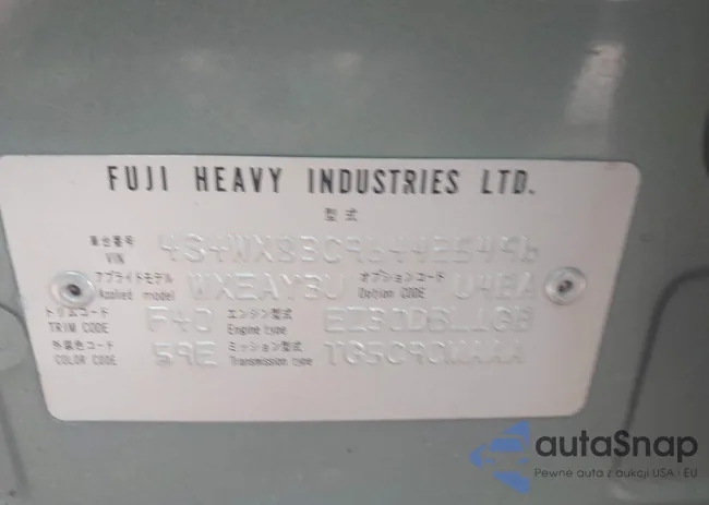 4S4WX83C964425496: 43374511