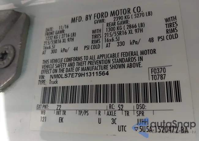 NM0LS7E79H1311564: 43374563