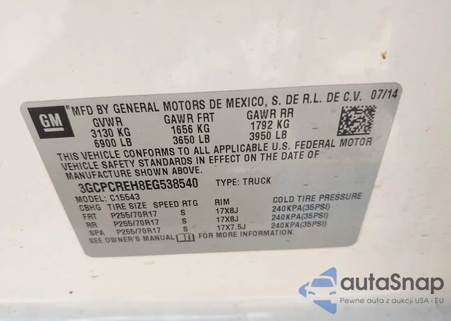 3GCPCREH8EG538540: 43374602