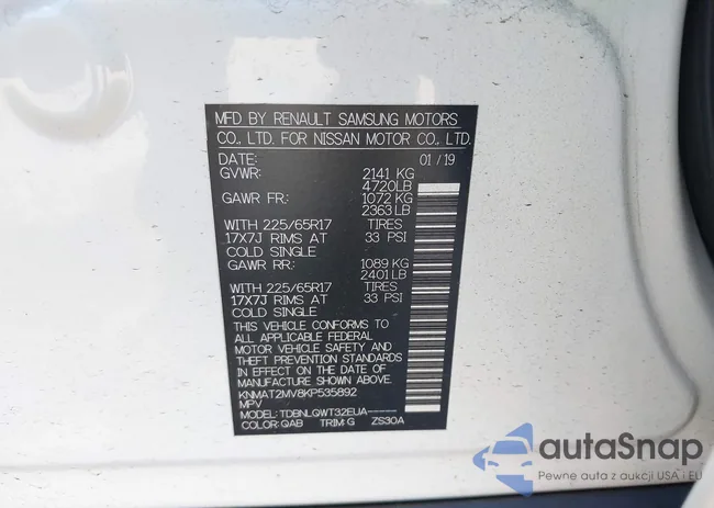 KNMAT2MV8KP535892: 43375692