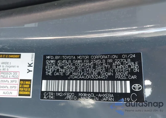 JTDACAAU0R3024457: 43375745