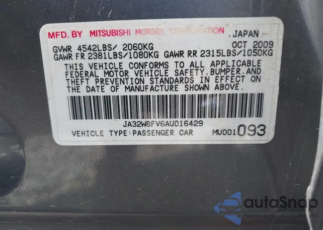 JA32W8FV6AU016429: 43375748