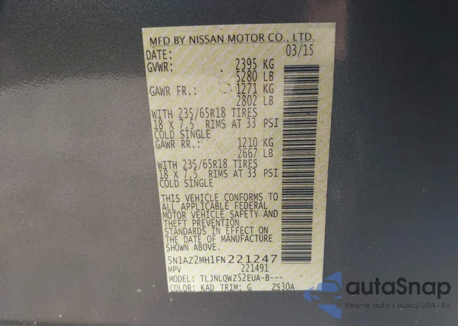 5N1AZ2MH1FN221247: 43375768