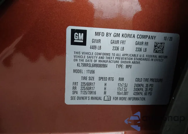 KL79MRSL6MB080984: 43375878