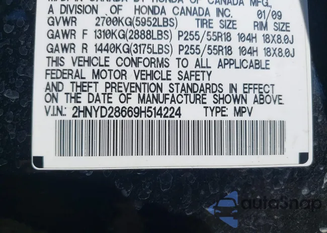 2HNYD28669H514224: 43375944