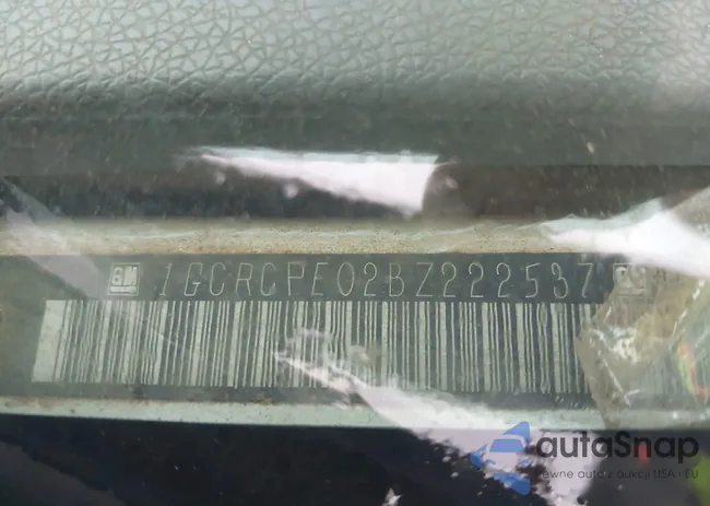 1GCRCPE02BZ222537: 43375985