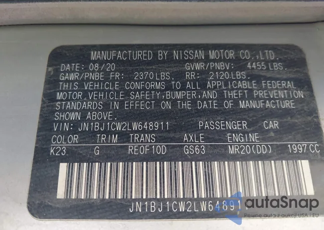 JN1BJ1CW2LW648911: 43375341