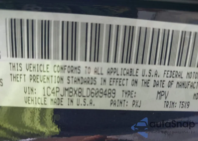 1C4PJMBX8LD609489: 43375342