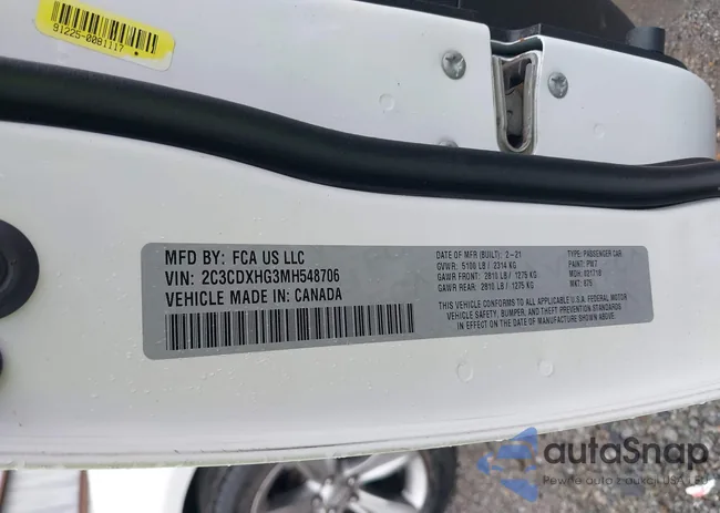 2C3CDXHG3MH548706: 43375347