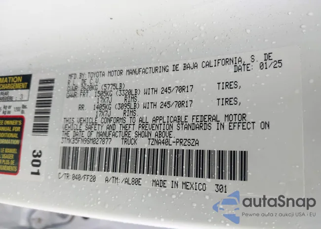 3TMKB5FN9SM027877: 43375350