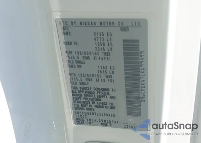 3N6CM0KN7LK699499: 43375411