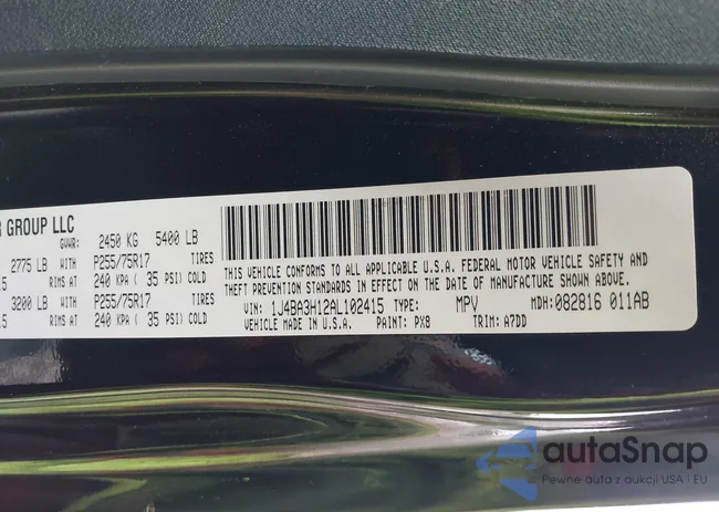 1J4BA3H12AL102415: 43375434