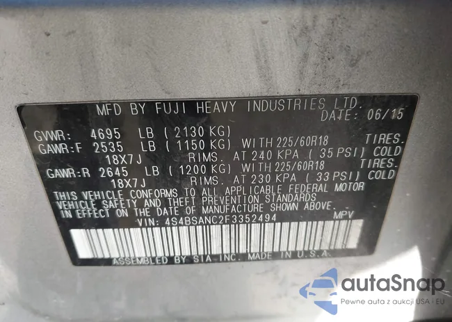 4S4BSANC2F3352494: 43375493