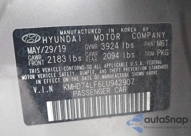 KMHD74LF6LU942907: 43375557