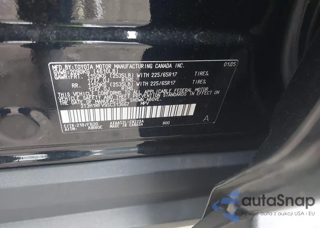 2T3H1RFV9SC313667: 43376897