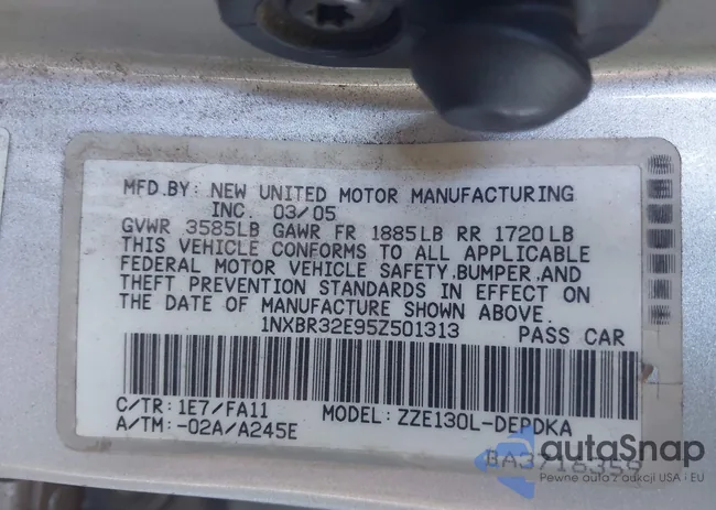 1NXBR32E95Z501313: 43376903