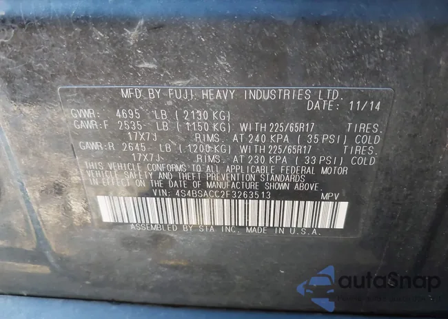 4S4BSACC2F3263513: 43377017