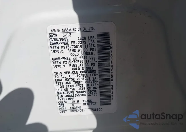 JN8AS5MV2DW137465: 43377105