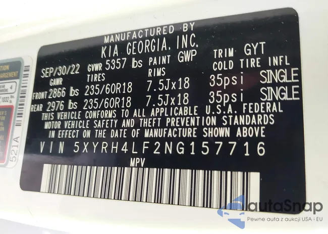 5XYRH4LF2NG157716: 43377125