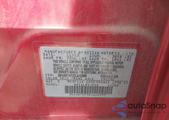 3N1AB7AP3EL612399: 43376280