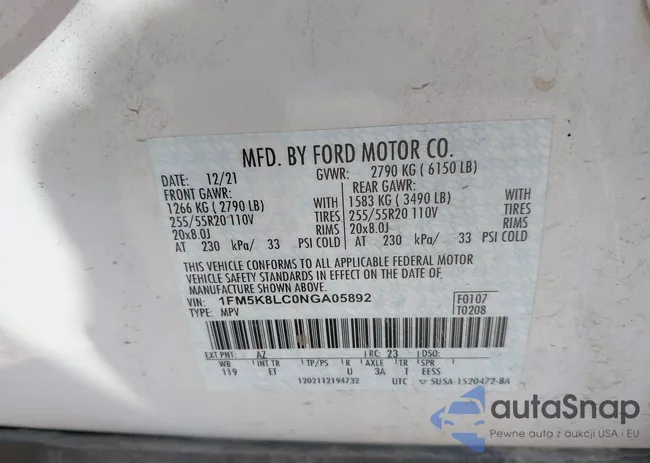 1FM5K8LC0NGA05892: 43376337