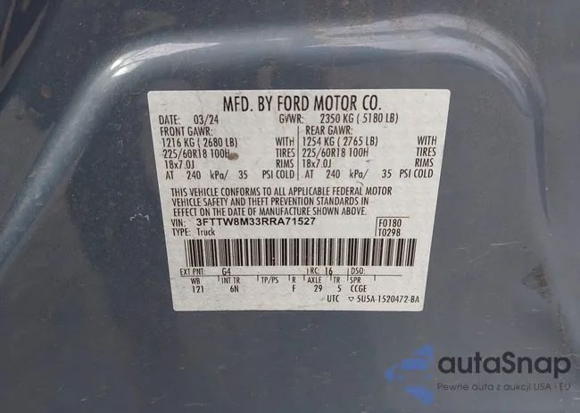 3FTTW8M33RRA71527: 43376370